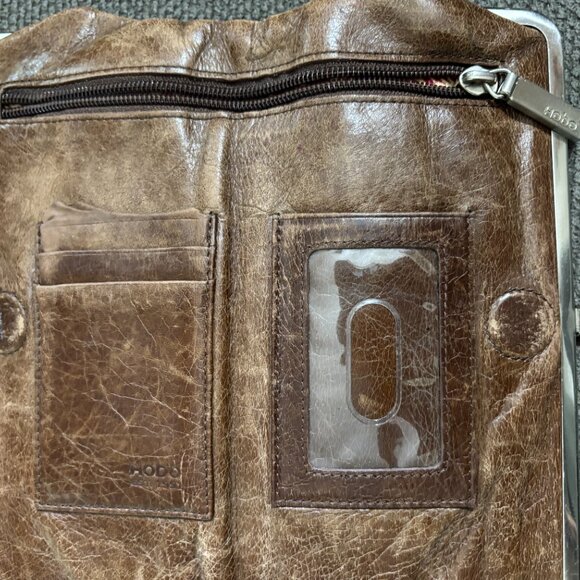HOBO International Lauren Clutch Leather Wallet - BROWN - Picture 9 of 9